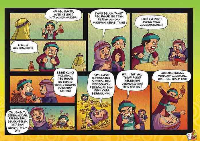 Tampilan komik strip menarik