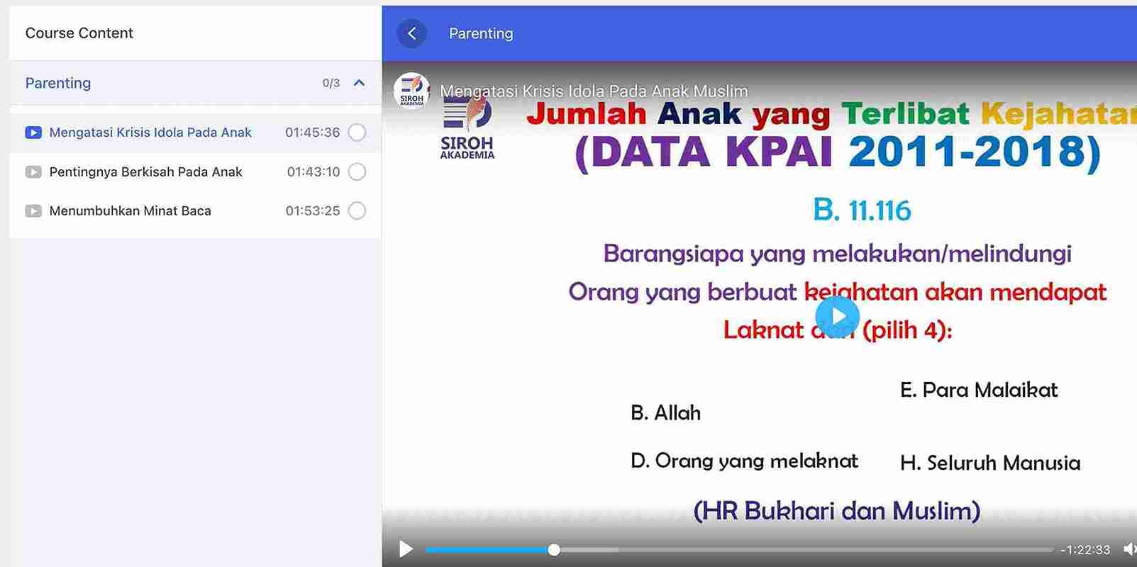 Parenting & Worksheet